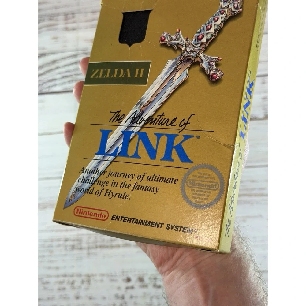Zelda II: The Adventure of Link- Complete in Box- Tested Working- Nintendo NES